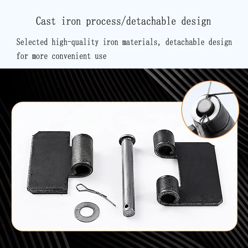 Cerniere saldate spesse e resistenti da 1 pezzo con cerniere industriali staccabili con forte capacità di carico per carrelli automobilistici