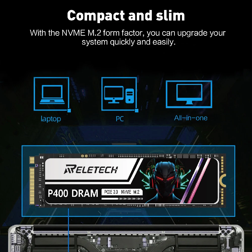 Imagem -06 - Ssd Nmve m2 Reletech Ssd 1tb m2 Nvme 2tb Pcie Gen3 512gb de Estado Sólido Dram Cache M.2 2280 Disco Rígido Interno para Computador Portátil Desktop Nmve m2