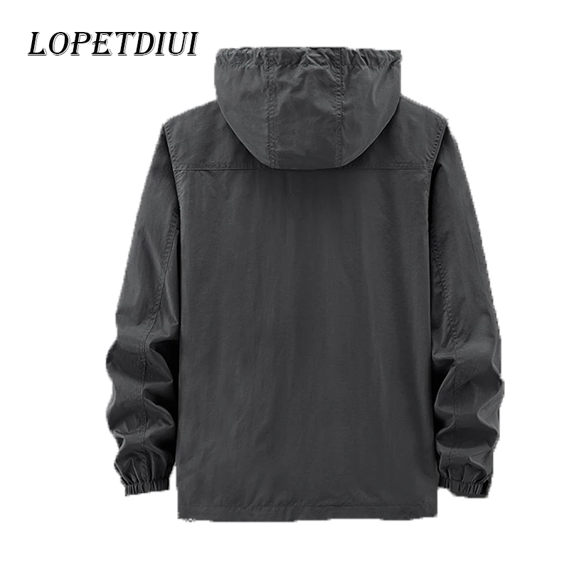 2023 New Men Spring Autumn Fashion Casual Outdoor Sports Windproof Braethable Jacket Coats Men Camping Detachable Cargo Jacket