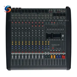 TZT S-1200 1200W*2 Professional 12-Channel Powered Mixer Mixing Console for Stage Wedding Ceremony KTV