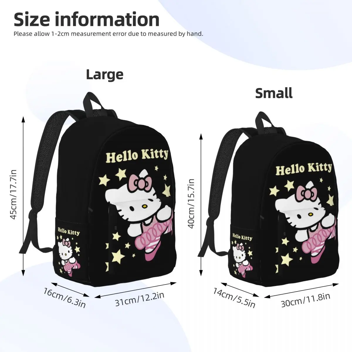 Mochila de Hello Kitty con dibujos animados para niños, mochila escolar con Gato encantador para estudiantes