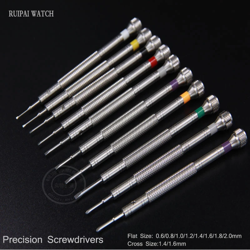 10 pcs 316# Steel Extreme Hardness Watch Screwdriver Set Precision Watchmaker Screwdrivers for Watch Repair Watch Tools