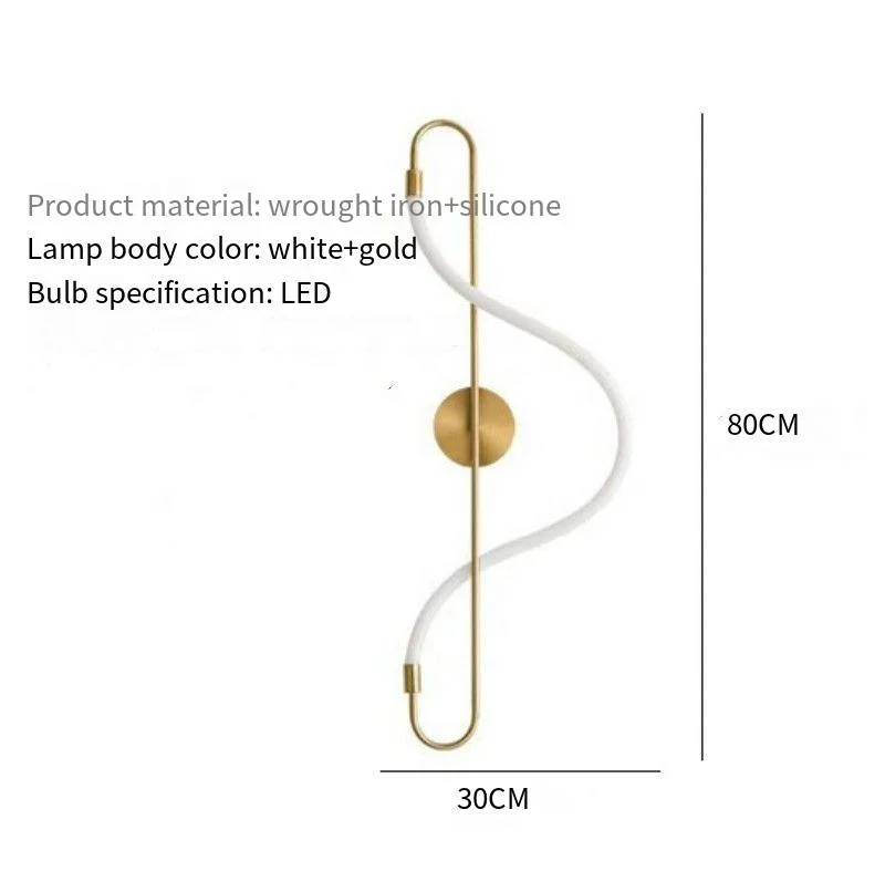 Минималистичная и экстравагантная настенная лампа с художественными нотами, дизайнерская лампа, обеденный стол, барная линейная лампа