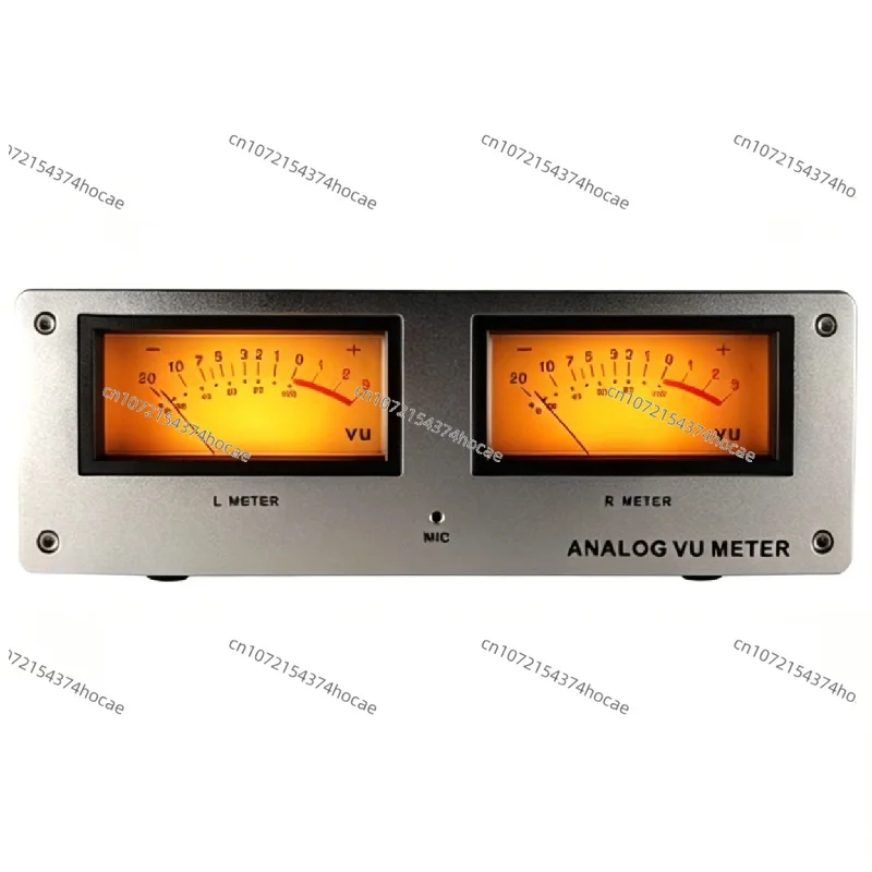 

Music Level Meter, Voice Controlled VU Meter Head MIC-73 Wireless & VU2 4-In 1-Out RCA Distributor with Remote Control