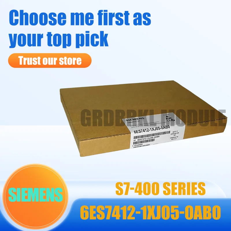 

New Original SIEMENS 6ES7412-1XJ05-0AB0 6ES7 412-1XJ05-0AB0 S7-400 CPU 412-1