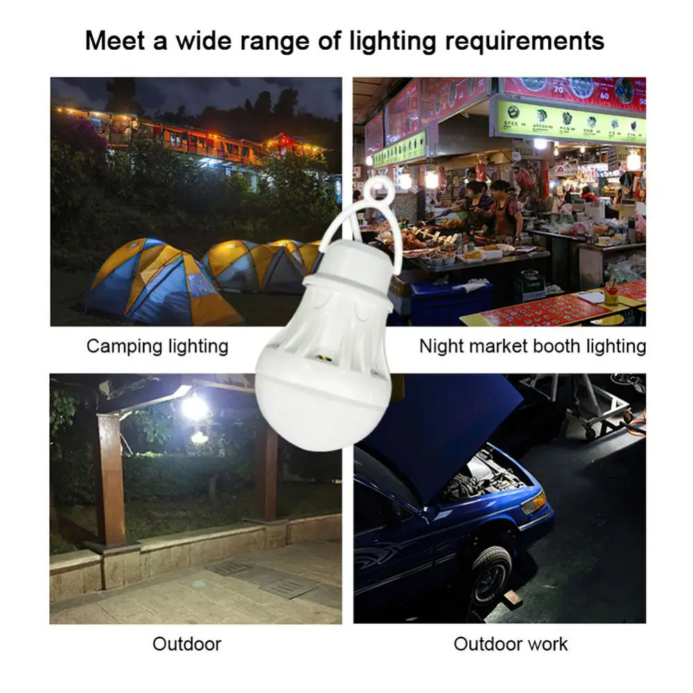 Camping portátil lanterna LED, Mini bulbo, 5V, USB Power, Livro Luz, Leitura, Abajur, Estudante, Estudo, Super Bright, ao ar livre