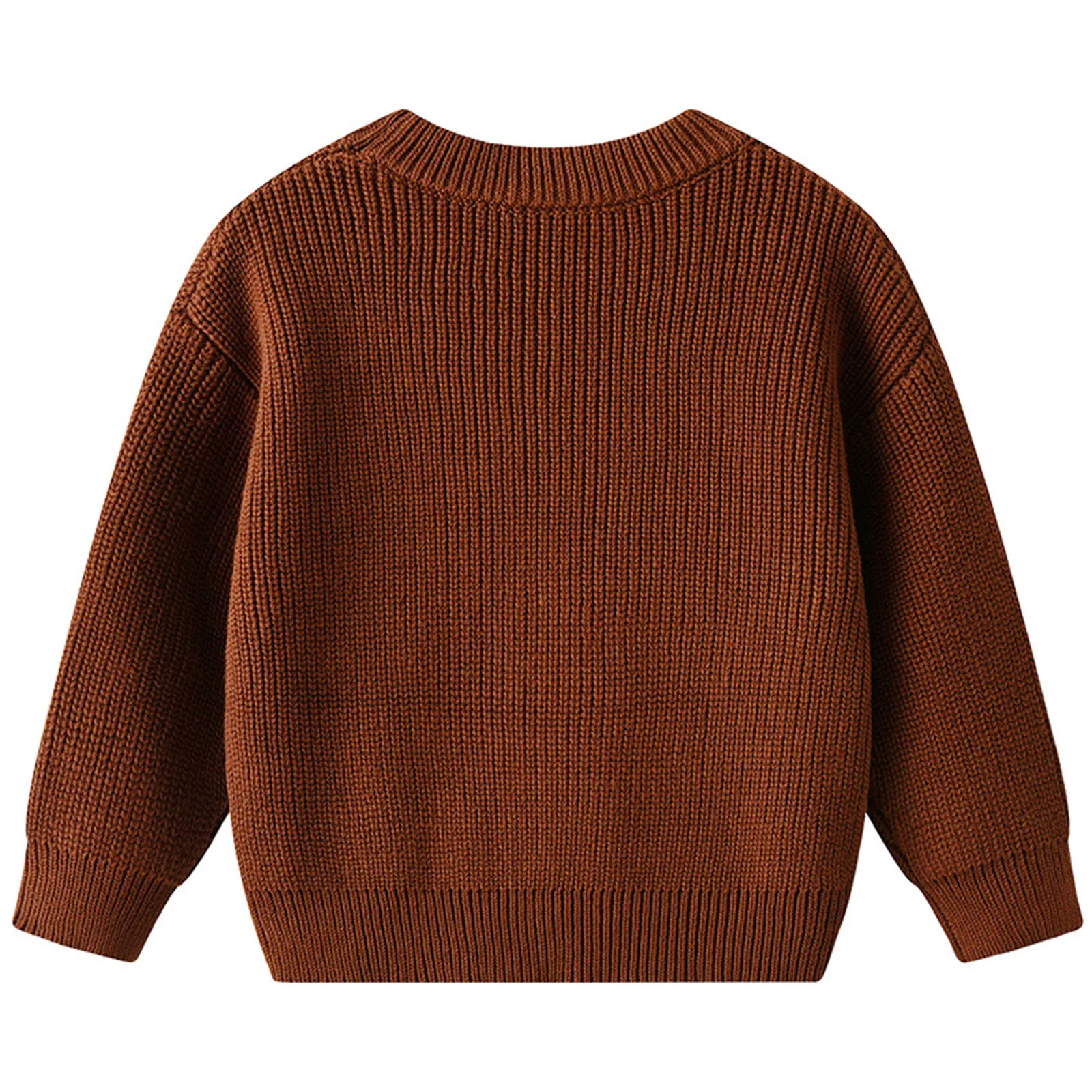 سترة عيد الميلاد الأولى للأطفال البنات والأولاد لخريف وشتاء كاجوال بأكمام طويلة مطرزة بحروف بلوفر محبوك ملابس للأطفال الصغار