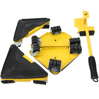 5PCS Universal Furniture Mover Wheel Tool Set Heavy Duty Moving Equipment for Refrigerator Bed Sofa Relocation