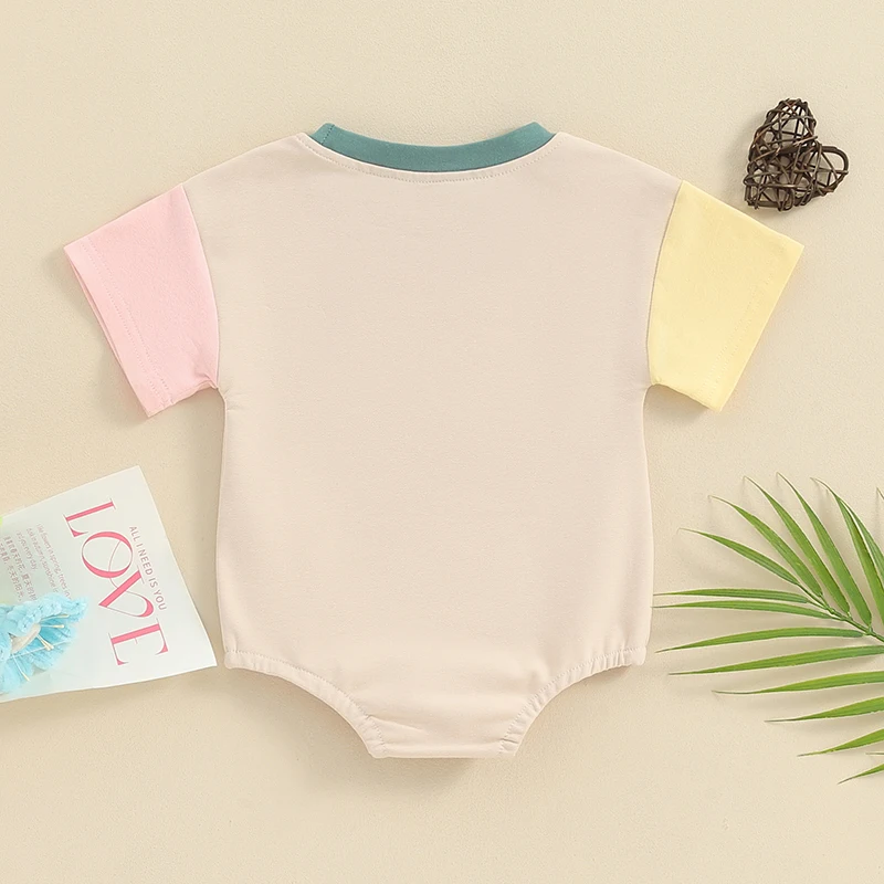 Newborn Baby Girl Outfits Short Sleeve Little Love  Romper Shirt Bodysuit Jumpsuit Summer Clothes