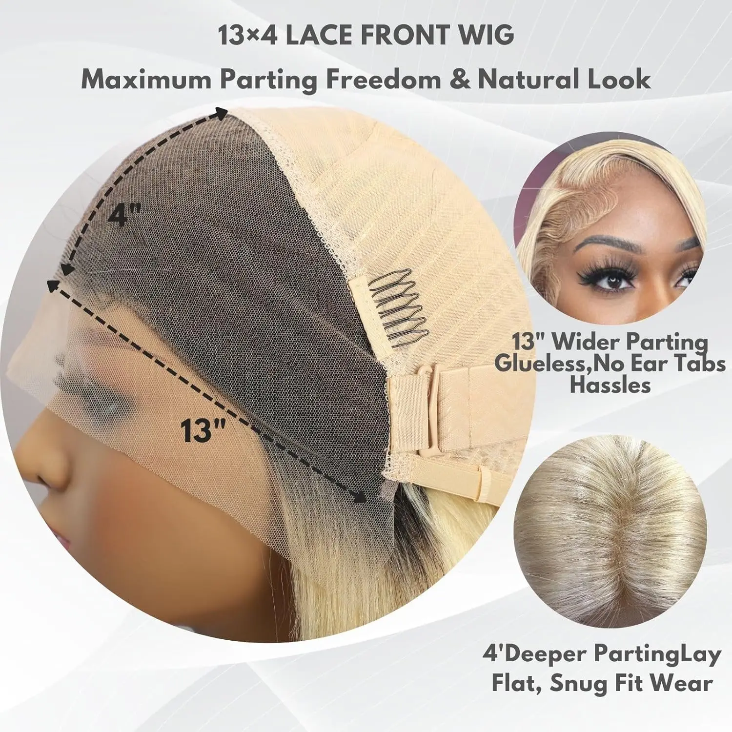 Peluca Bob corta rubia 613, pelucas de cabello humano con encaje Frontal transparente, peluca Frontal de encaje de corte de color recta 13X4 13x6 5x5