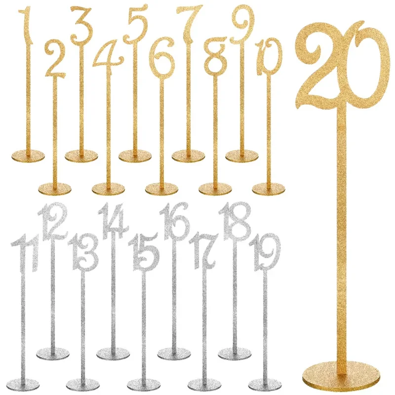 

Table Numbers Wedding Table Numbers Wood for Reception Stands Seat with Holder Base for Wedding Party Event Catering
