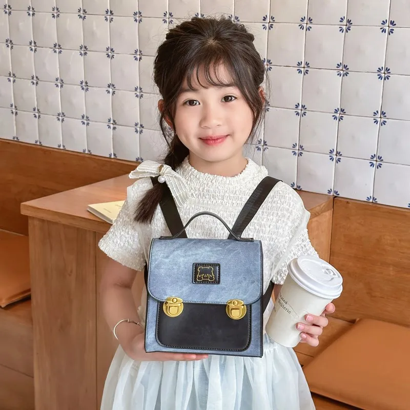 2024 Kids Backpack for Girls Boys Bags Cute Bear Portable Children School Bag Korean Baby Shoulder Bag for Travel