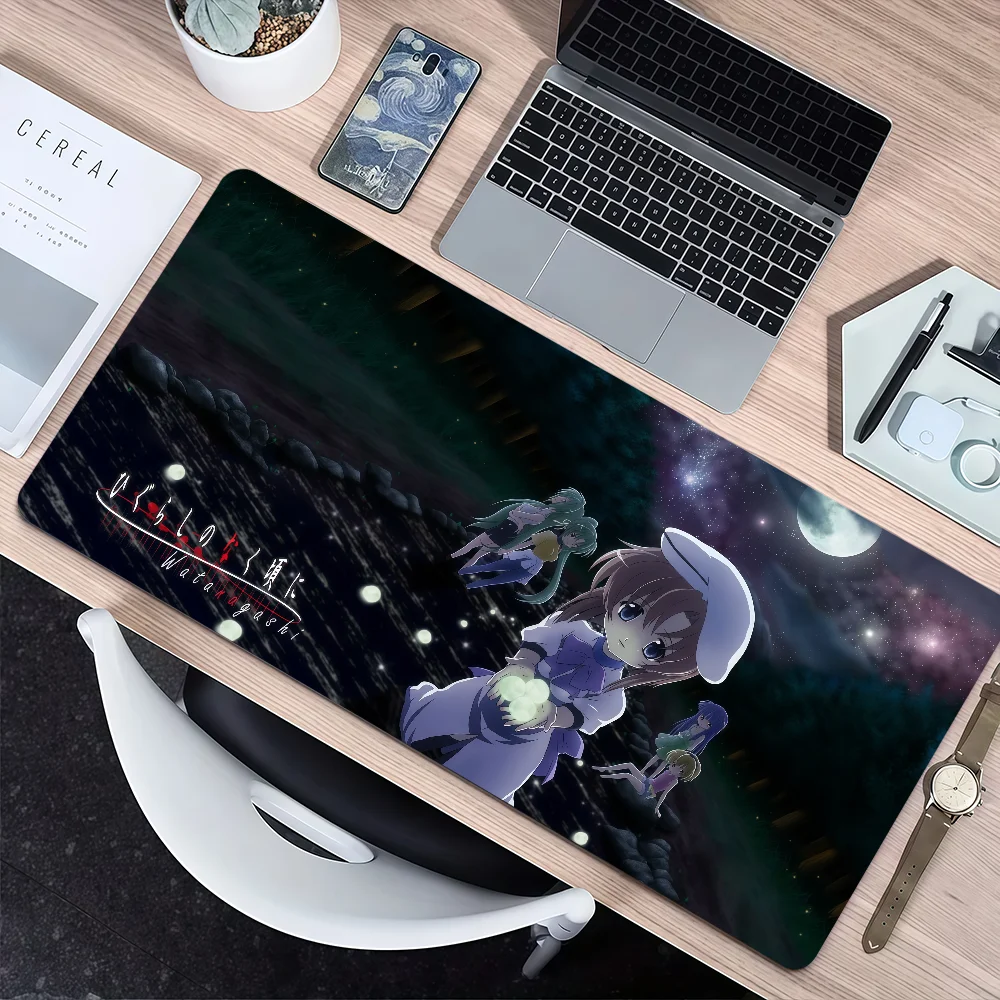 H-Higurashi When They Cry Mouse Pad Non-slip Thickened MousePad Large Writing Lockedge Office Student Gaming Cushion