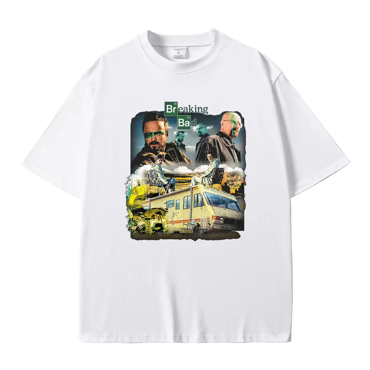 Breaking Bad Walter Heisenberg Graphic, Jesse Pinkman Print Unisex Vintage Fashion Loose Urban‑Style Women And Men T-shirt