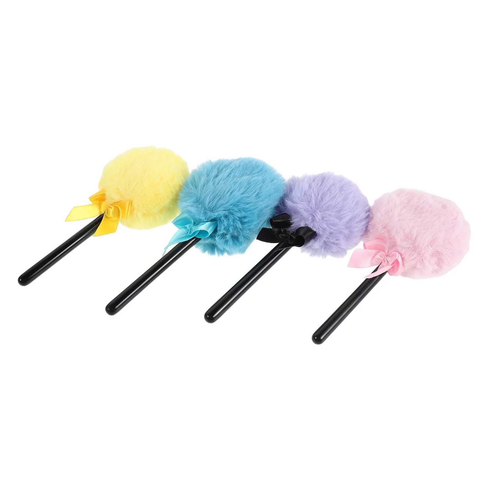 

Набор из 4 спонжей для макияжа: мягкие кисти-спонжи в форме леденца для тональной основы, рассыпчатой пудры, контуринга и растушевки. Портативный инструмент для красоты.