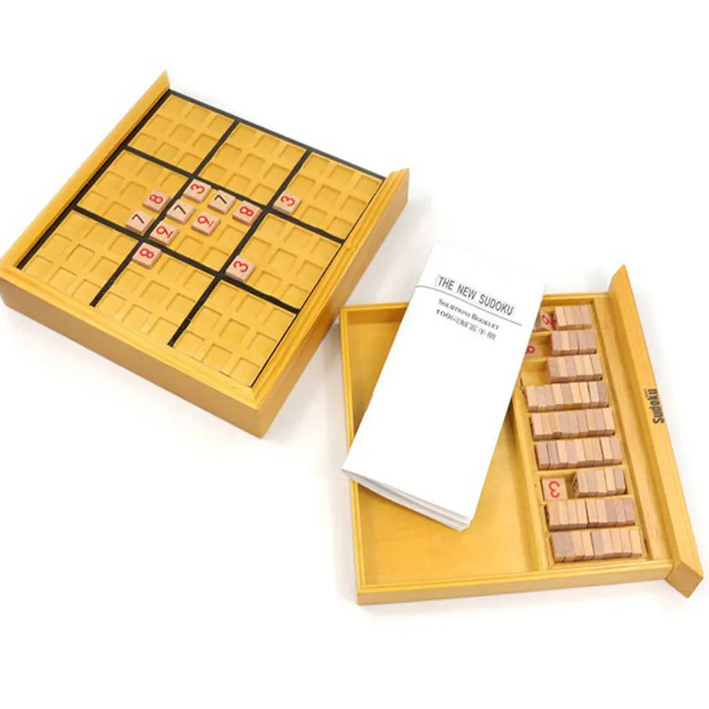 Intellectual Sudoku Board Number Puzzle Game Challenge for Adults Kids Family Playing Relaxation