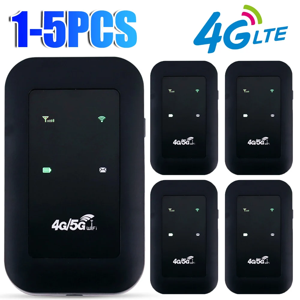 

1-5pc 4G LTE Router Wireless Wifi 150Mbps Pocket Hotspot Wifi Card Network Extender Adaptor Outdoor Portable Mobile Router Modem