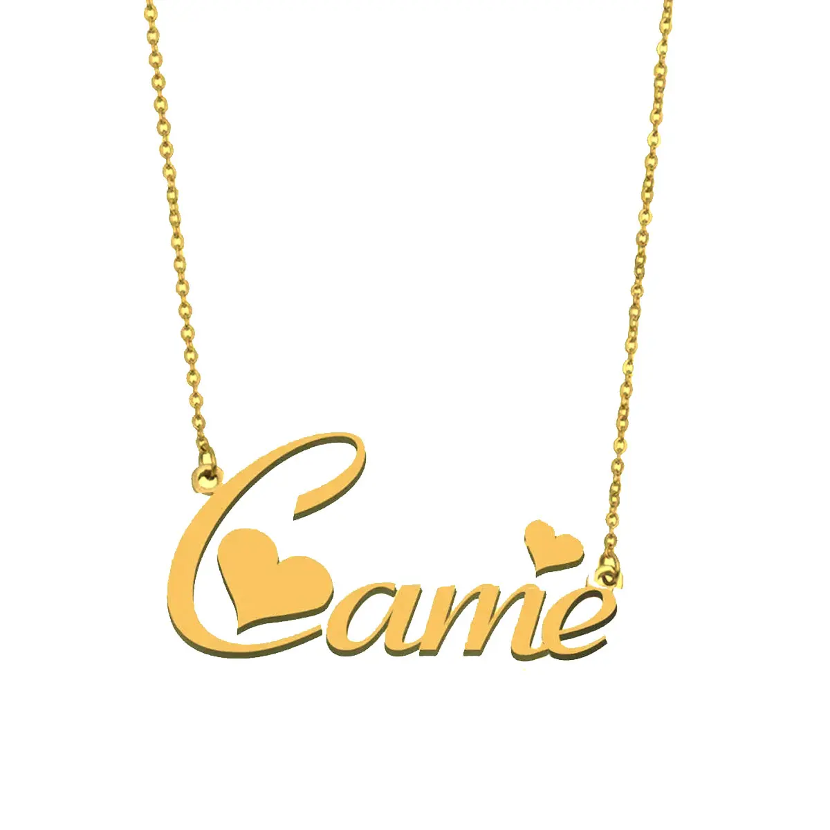 

Carrie Name Necklace Stainless Steel Nameplate Pendant for Women Girls Friends Birthday Christmas Mother Gift