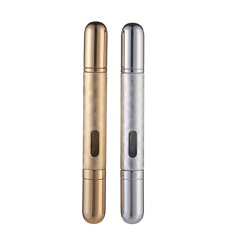 1Piece 10ml Aluminum Glass Roll-On Bottle For Essential Oil Portable Travel Mini Empty Refill Perfume Liquid Bottle