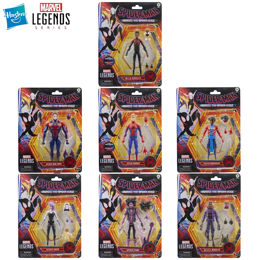 

[In-Stock] Hasbro Marvel Legends Spider-Punk, Gwen, Pavitr Prabhakar, Miles and Spider-Man 2099 Nice Action Figure Model Toys