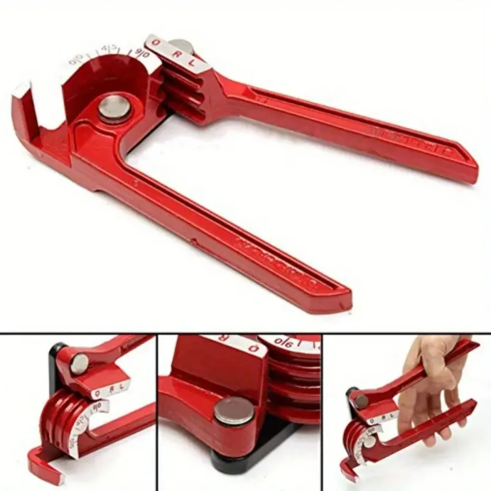 

1/4" 5/16" 3/8" Brake Pipe Rolling Brass Copper Tube Pipe Manual Bending Tool Type Fuel Brake Pipe Bender Hand Tool