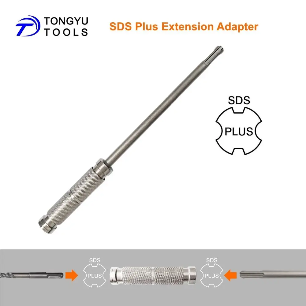 

SDS Plus Extension Adapter Plus-Lock Bridge Coupler with Extension Shaft for Rotary Hammer Long Reach Drilling