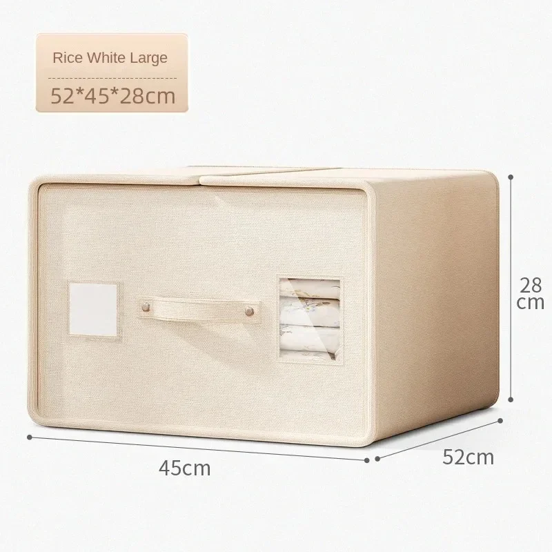 Oxford Cloth Bed Sheet Storage Box, Enlarged and Upgraded Clothing Fabric Storage, Blanket Quilt Cover Storage