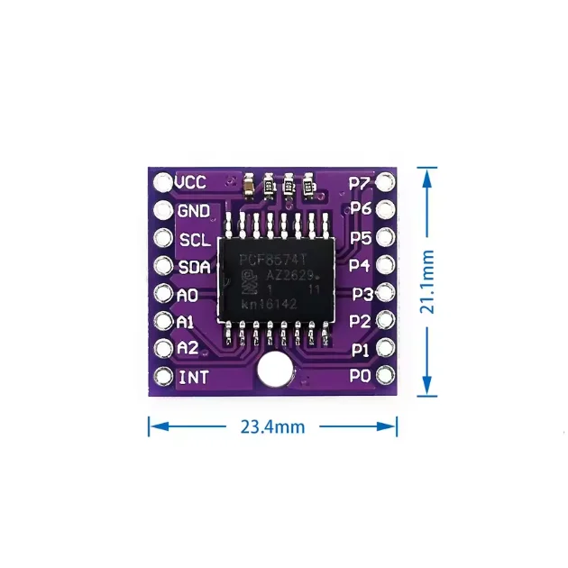 MCU-8574 PCF8574T I2C Bus 8-bit Remote I/O Expansion Module