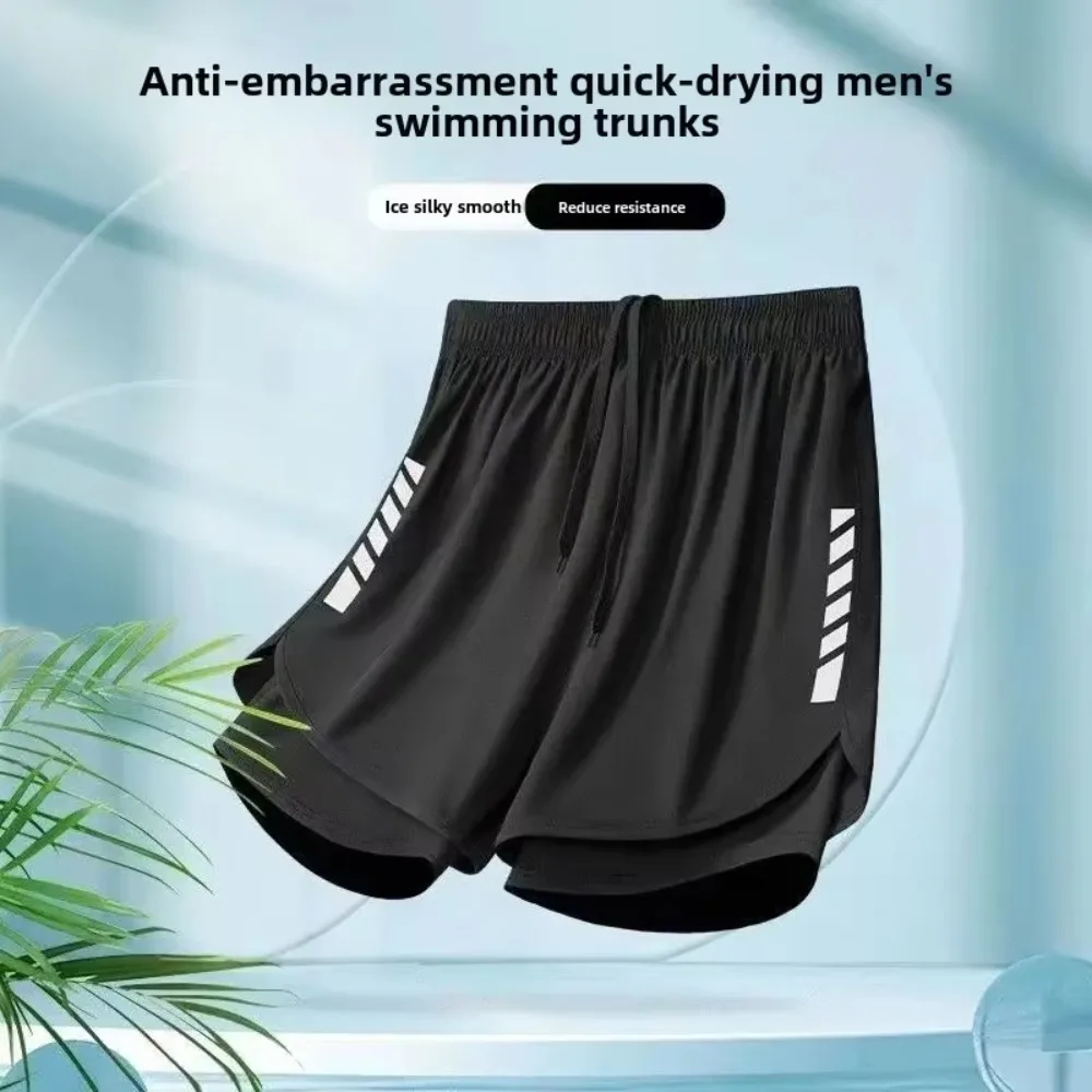 

Loose Full Set Men's Swimsuit Anti Awkward Swim Pants Hot Spring Swimwear Comfortable New Design Swim Pants Set Men's Swimwear
