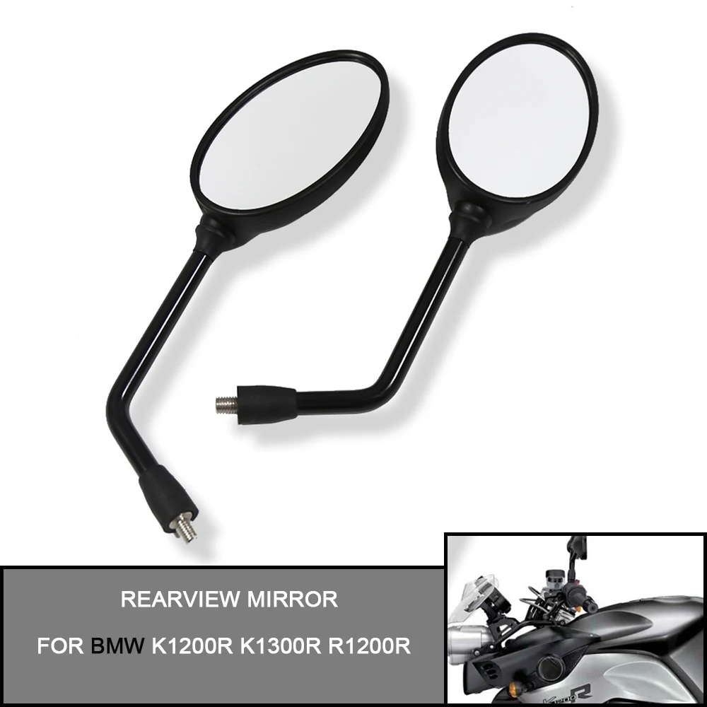 For BMW K1200R K1300R R 1200 R K 1300 R Motorcycle Rearview Mirror Left & Right Rear View Mirrors Housing Side Mirror