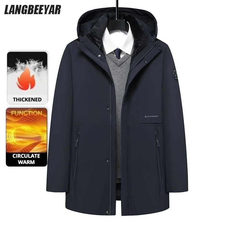 

Top Grade Brand Designer Casual Fashion Warm Parka Coat Mens 2025 Newest Winter Jacket Quilted Windbreaker Mens Clothes