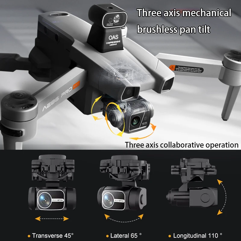 AE86ProMax+ Drone GPS 5G WIFI FPV 3-axis 8K Dual Camera 360° Obstacle Avoidance Quadcopter