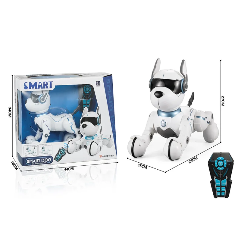 Czteronożny pilot zdalnego sterowania Programowanie Symulacja Robot Pies Dialog głosowy Elektryczna inteligentna mechaniczna zabawka dla psa dla dzieci