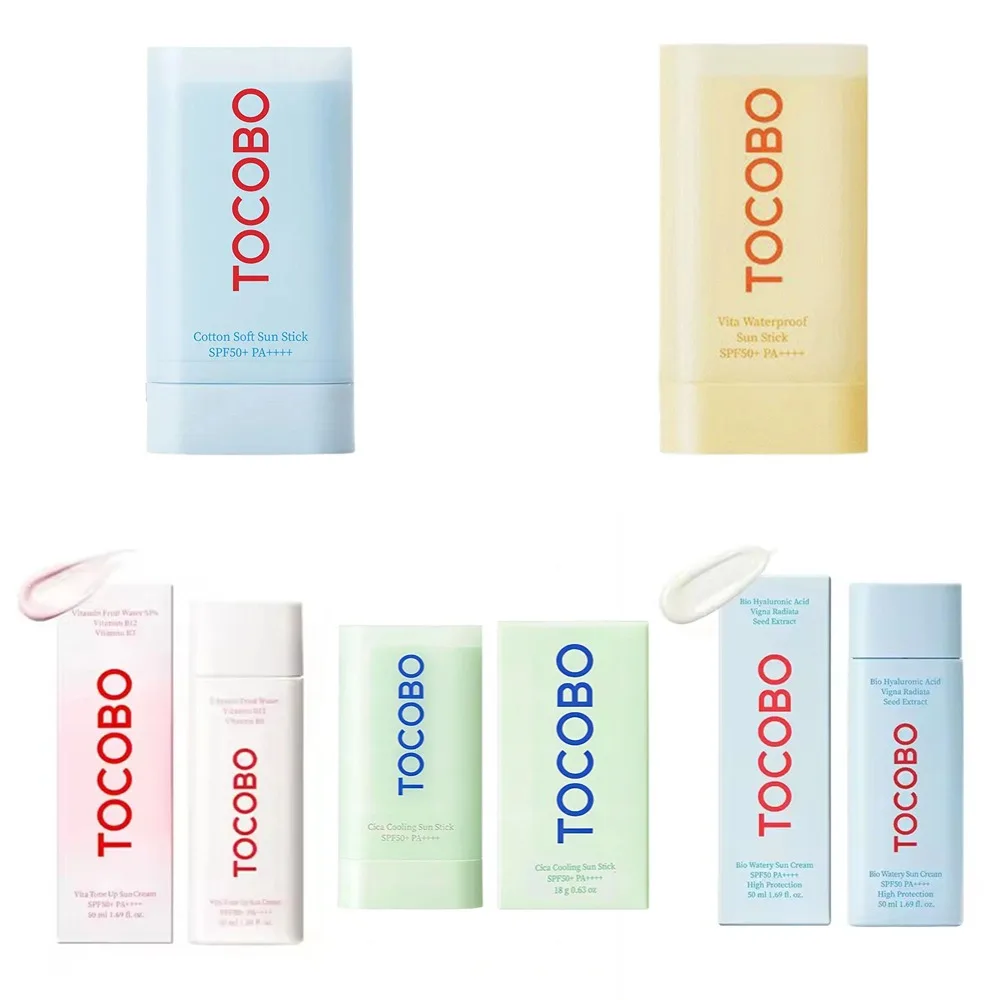 TOCOBO Natural Concealer UV Resistant Cotton Protective Stick Water Essence Sunscreen Stick Refreshing Oil Control Sunscreen