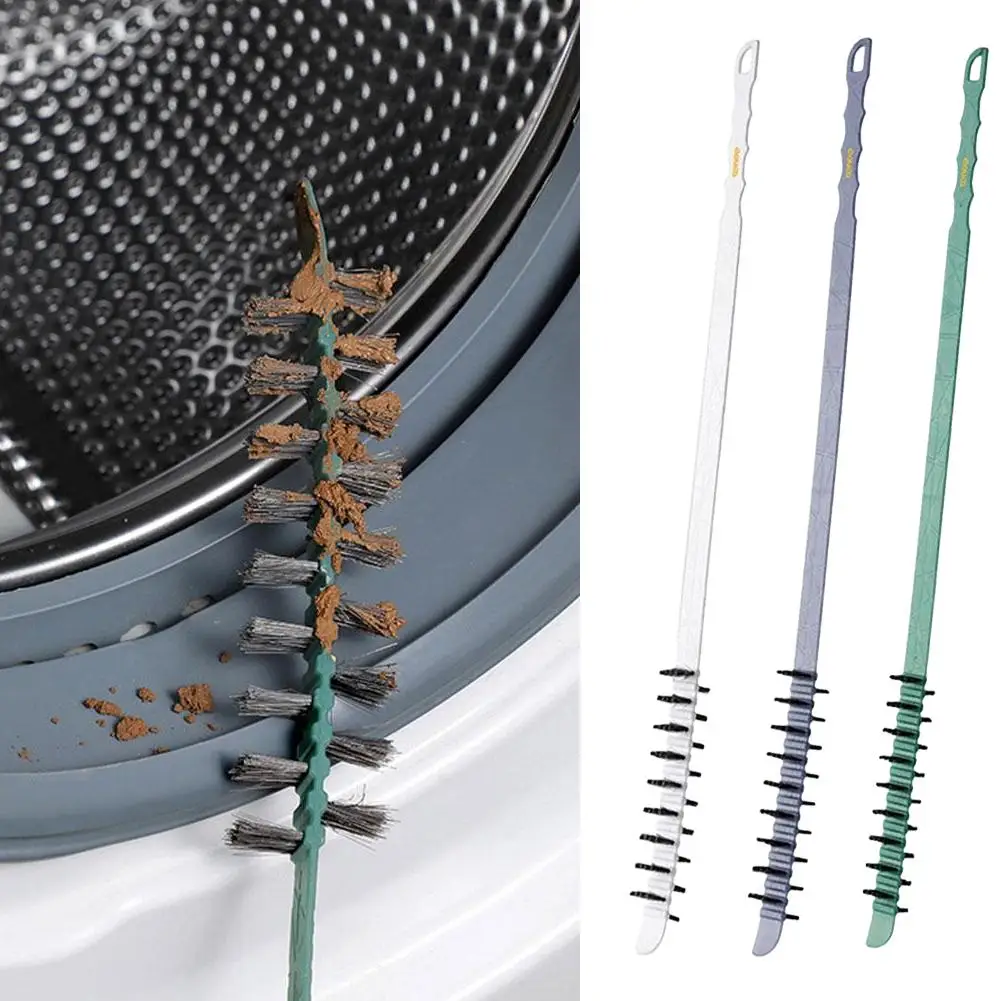 Deep Cleaning Brush for Washing Machine Wave Wheel Washingmachine Inner Artifact Gap Brush Extra-long Handle and Sponge Bristles