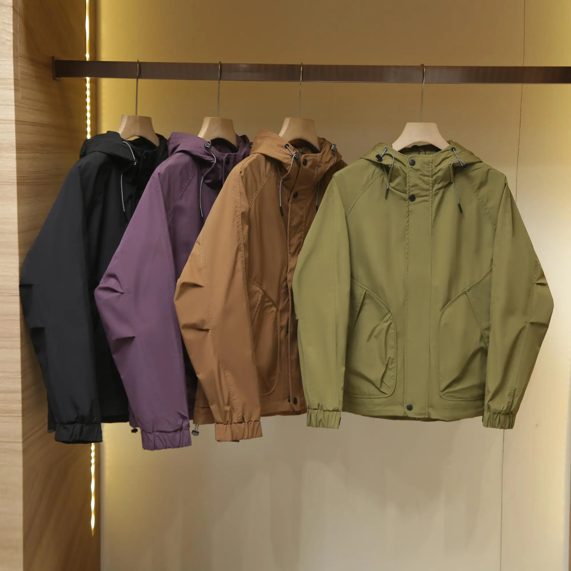 

Men's Outdoor Casual Windproof Waterproof Hooded Workwear Jaet Spring New Sle Heavyweight Classic Fit Faion Urban