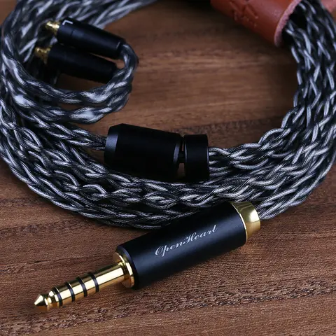 OPENHEART 8 Core Silver-copper alloy Cable For Sennheiser IE200/IE300/IE600/IE900  AKG N5005/N30 MMCX 3.5 4.4mm Balanced Cable