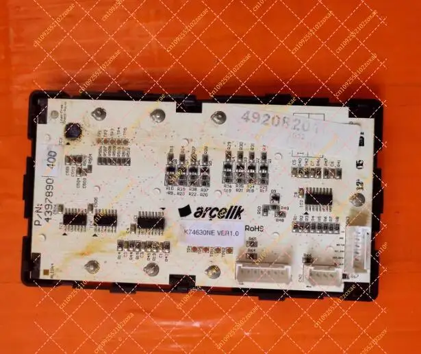 Original Fridge Mainboard 4920820100 with Display Panel - Control Circuit Board Replaces 4397890400 Cooling System Repair