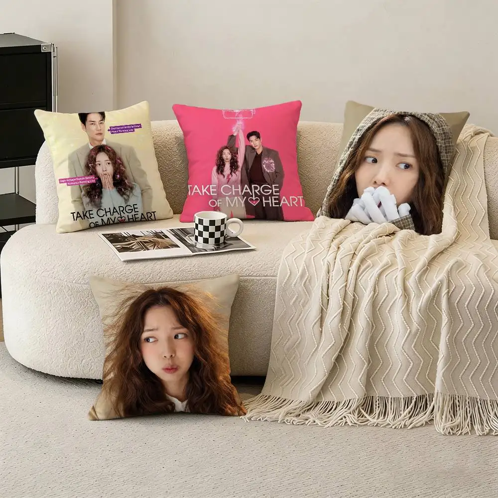 Kdrama T-Take Charge of My Heart Pillow Case for Sofa Living Room Home office Decor Protective Cover