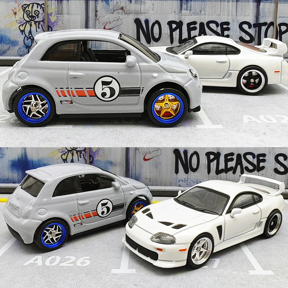 Kicarmod 1/64 금속 림 모델 휠, 플라스틱 스포크 및 브레이크 디스크 휠 직경 11mm 핫 휠, 취미 컬렉션 1 세트