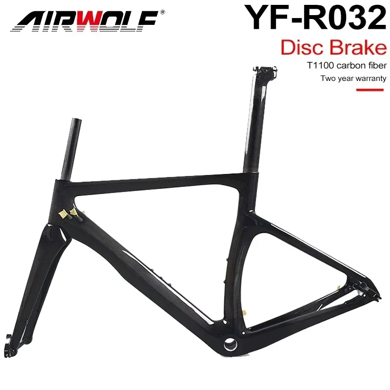 

T1100 Full Carbon Bike Frame BSA Carbon Road Frame UD Road Bike Frame 142*12mm Thru Axle Disc Brake Bicycle Hot Sale