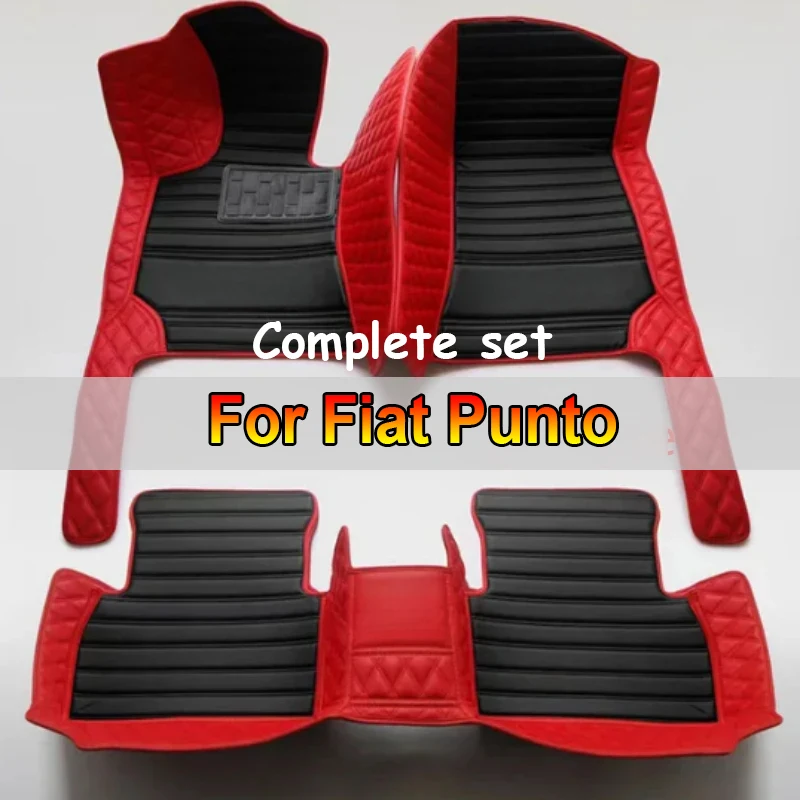 

Custom Made Leather Car Floor Mats For Fiat Punto 2007 2008 2009 2010 2011 2012 2013 Carpets Rugs Foot Pads Accessories