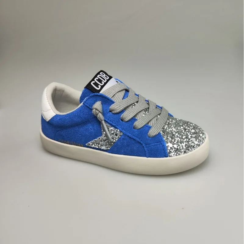 

Low-top Autumn Star Sequin Children Sneakers Boys and Girls Soft-soled Casual Shoes Kids Casual Sports Shoes Street Skate Shoes