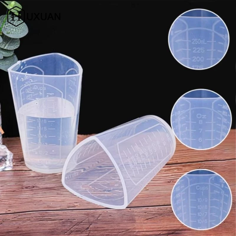 

【NEW】50ML-1000ML Silicone Triangle Graduated Measuring Cup Liquid Container Epoxy Resin Making Tools Accessories Silicone Molds