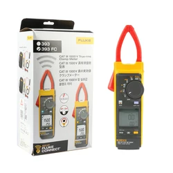 Fluke 393 FC Solar Clamp Meter, CAT III 1500 V, IP54-Rated, DC Power Measurements, Audio Polarity Indicator, Visual Continuity