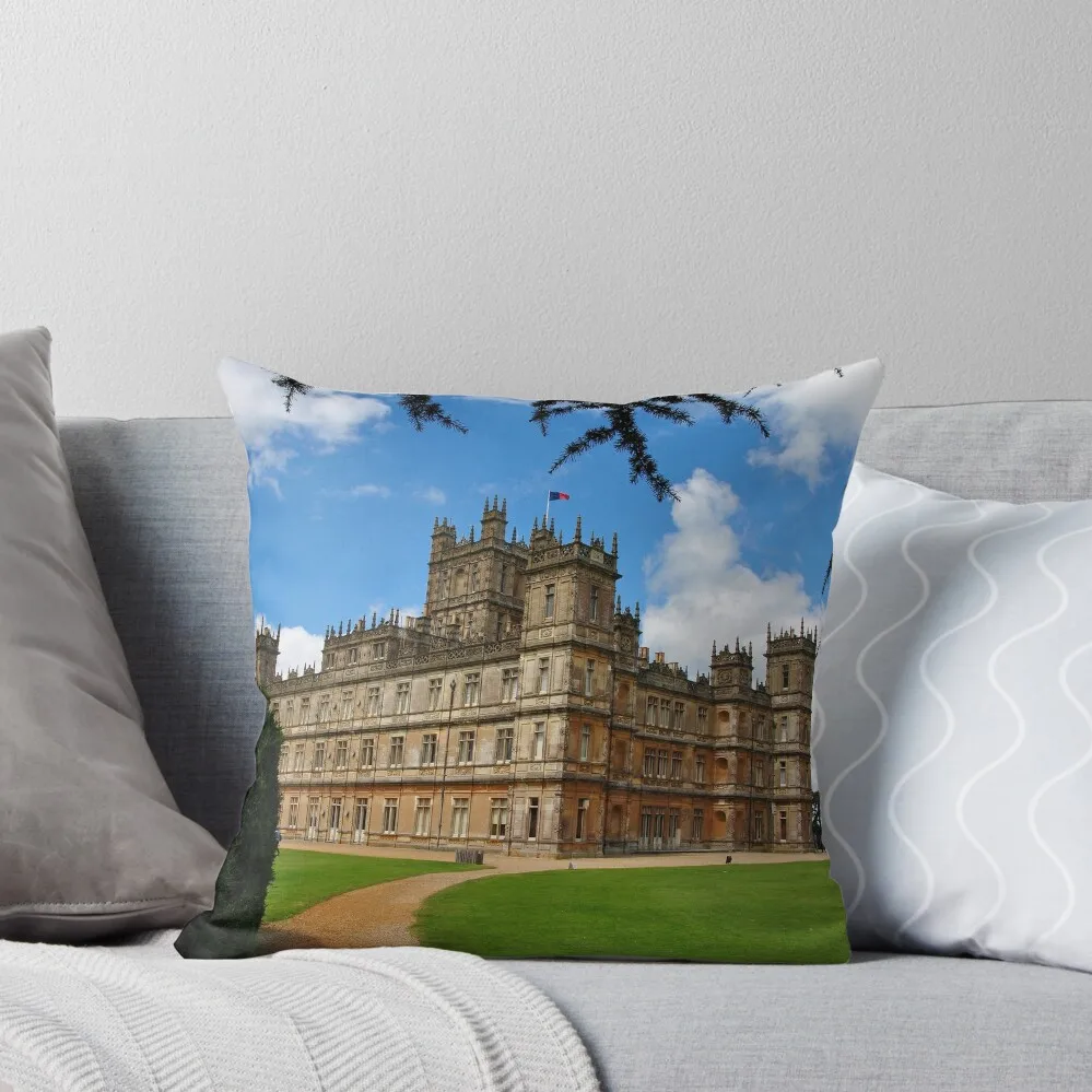 

Highclere Castle Downton Abbey England UK Throw Pillow Room decorating items Decorative Cushions pillow