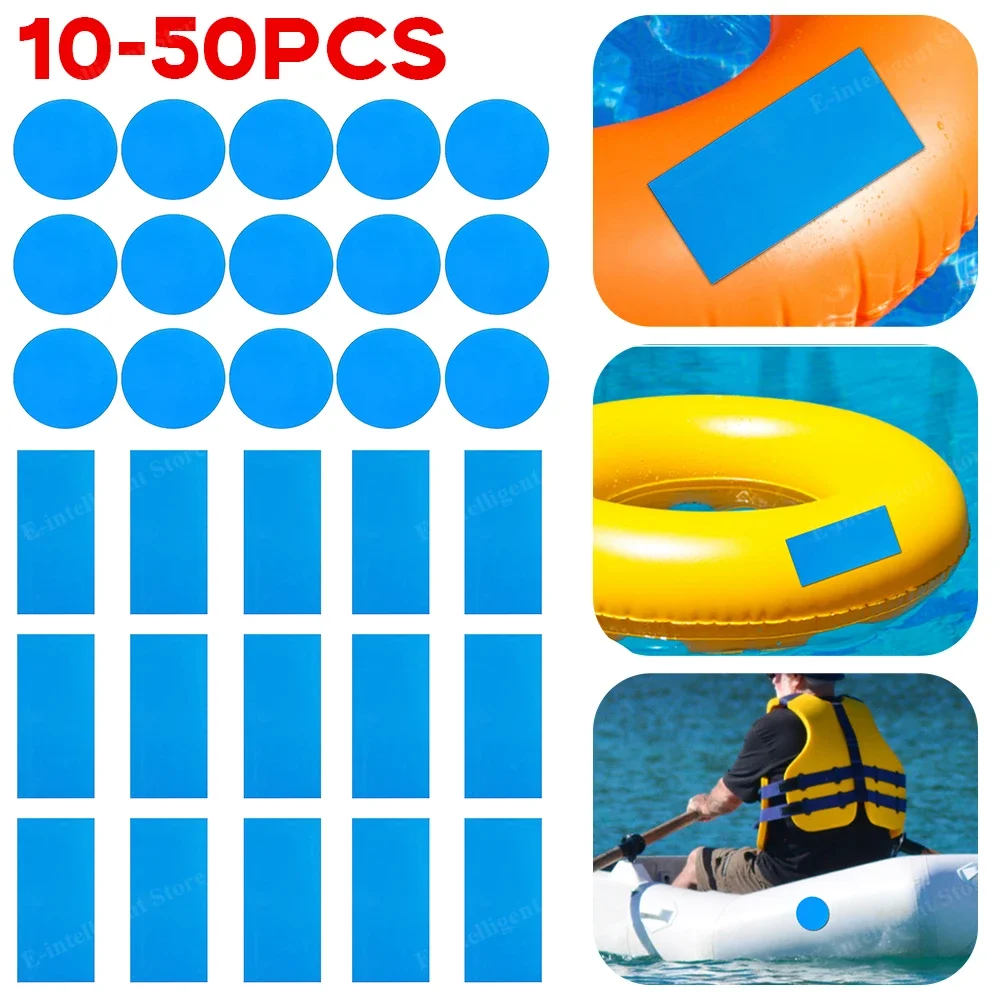 Pool Patch Self-Adhesive Pool Repair Patches Swimming Ring Repair Kit Inflatable Boat Accessories PVC Repair Kit for Swim Rings