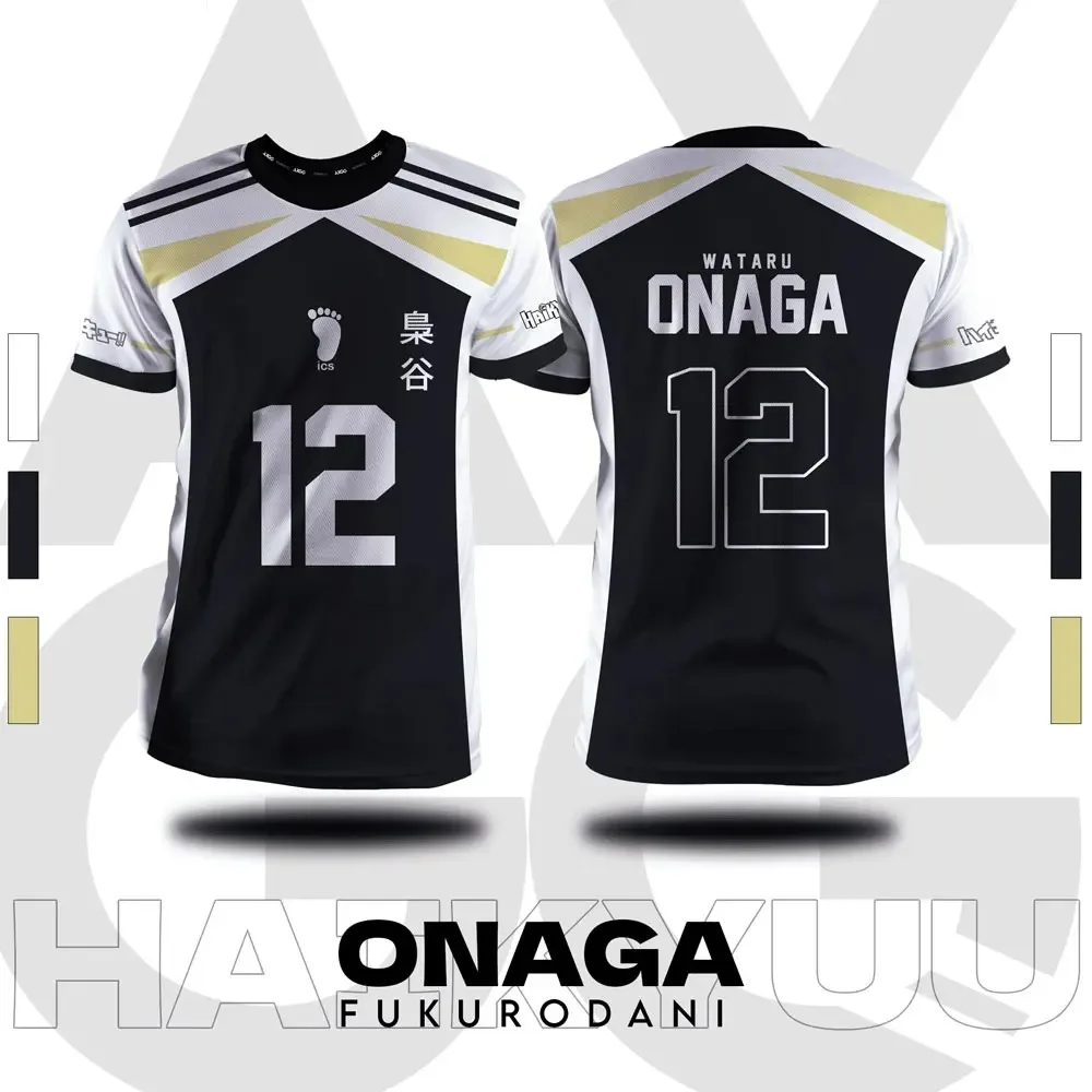 

Haikyuu Fukurodani черная мультяшная аниме косплей мужская футболка Летняя Детская футболка с коротким рукавом унисекс Топы Новая мода женская футболка