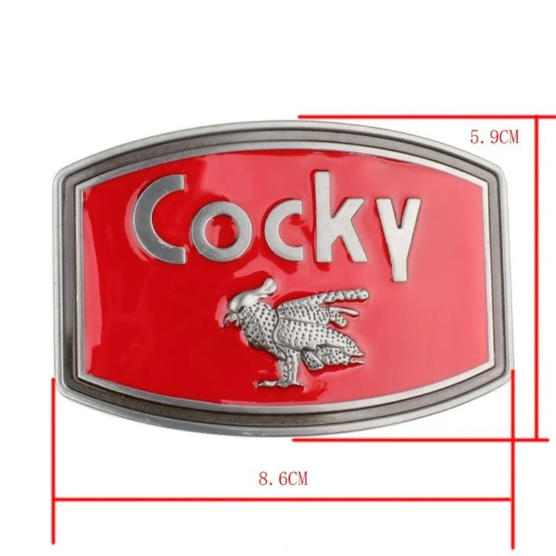 Fancy Gift Cocky Cock Bird Fashion Belt Men Animal Print Metal Buckle