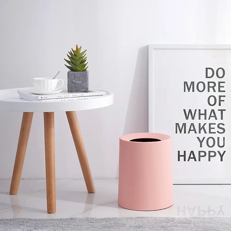 

8л/12л пластиковый матовый мусорный бак, мусорное ведро, ведро для хранения, корзина для бумаги, мусорное ведро без крышки для домашнего офиса